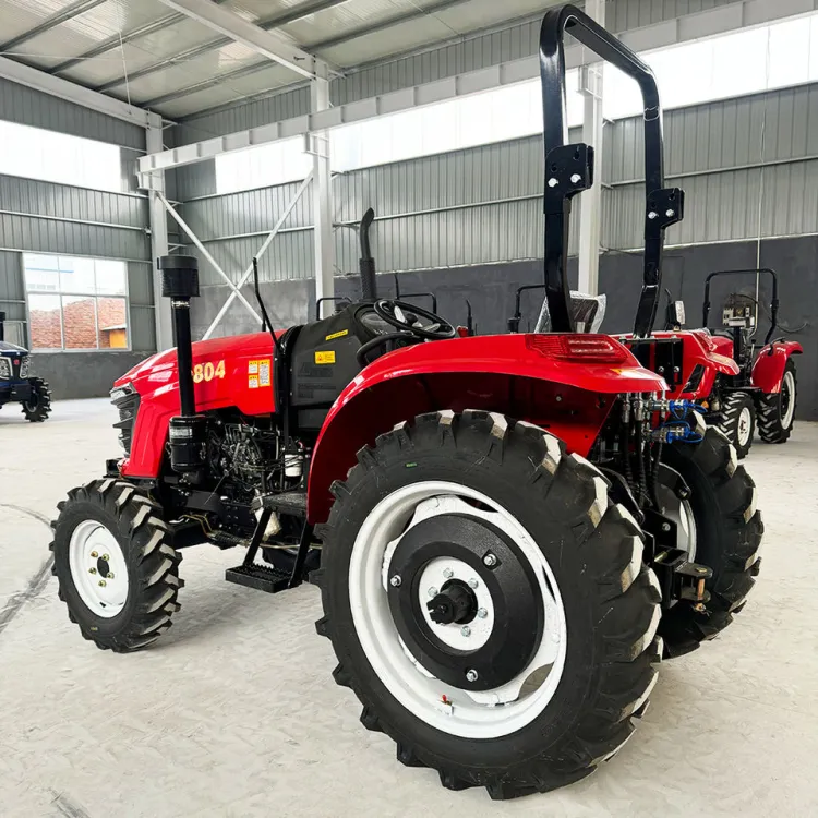 Premium ISO CE Sihuai Motor 100HP 4WD Compact Tractor Agricultural Tractor Tractores Agricolas Greenhouse Use Backhoe Attach — image 2