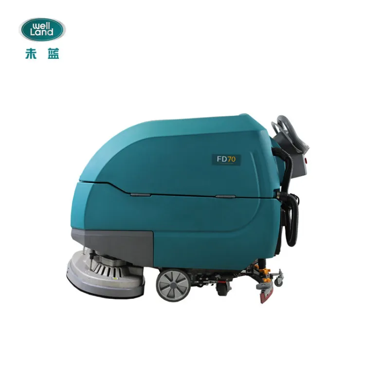 Walk-Behind Automatic Hardwood Floor Scrubber Dual-Brush Electric Hand Push Sweepers Condition for Burnishing — image 4
