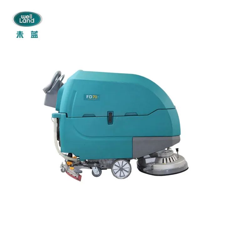 Walk-Behind Automatic Hardwood Floor Scrubber Dual-Brush Electric Hand Push Sweepers Condition for Burnishing — image 5