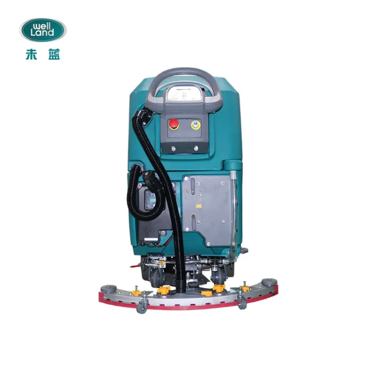 Walk-Behind Automatic Hardwood Floor Scrubber Dual-Brush Electric Hand Push Sweepers Condition for Burnishing — image 6