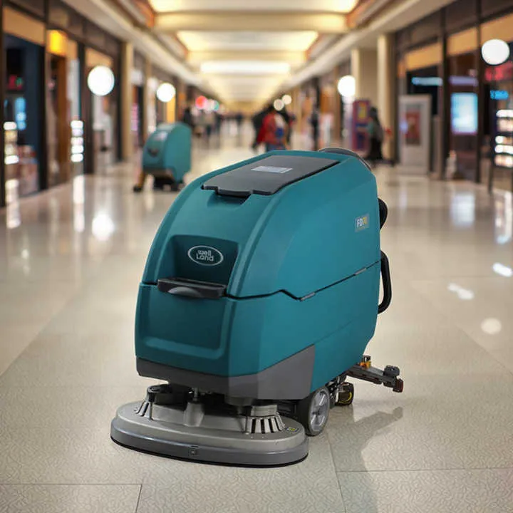 Walk-Behind Automatic Hardwood Floor Scrubber Dual-Brush Electric Hand Push Sweepers Condition for Burnishing — image 7