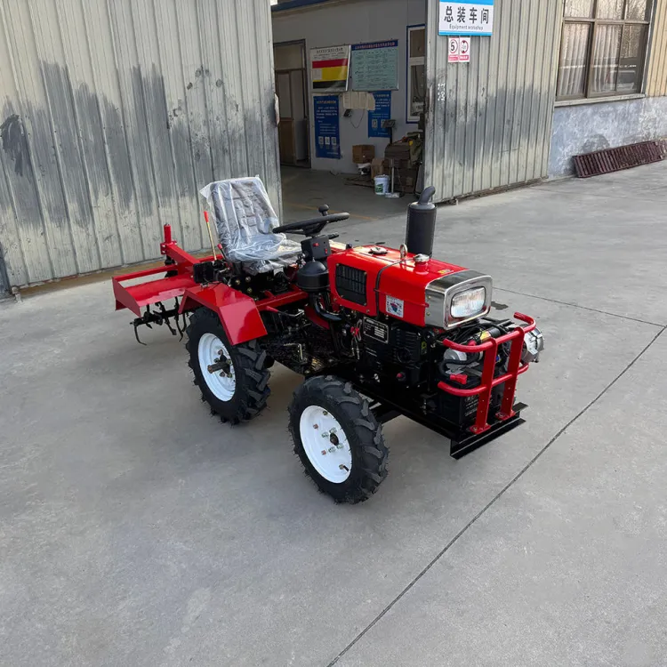 5 in 1 Widely Used Agricultural Machinery 12hp 15hp 18hp Rice Farming Equipment Traktor Wheeled Tractor — image 2