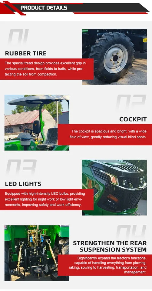 5 in 1 Widely Used Agricultural Machinery 12hp 15hp 18hp Rice Farming Equipment Traktor Wheeled Tractor — image 6