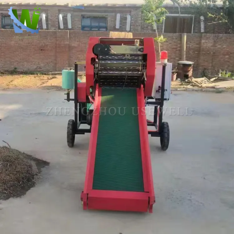 Diesel Automatic Hay Pto Grass Straw Baling Silage Balers Wrapper Packing Machine Round Baler Machine for Farm — image 4