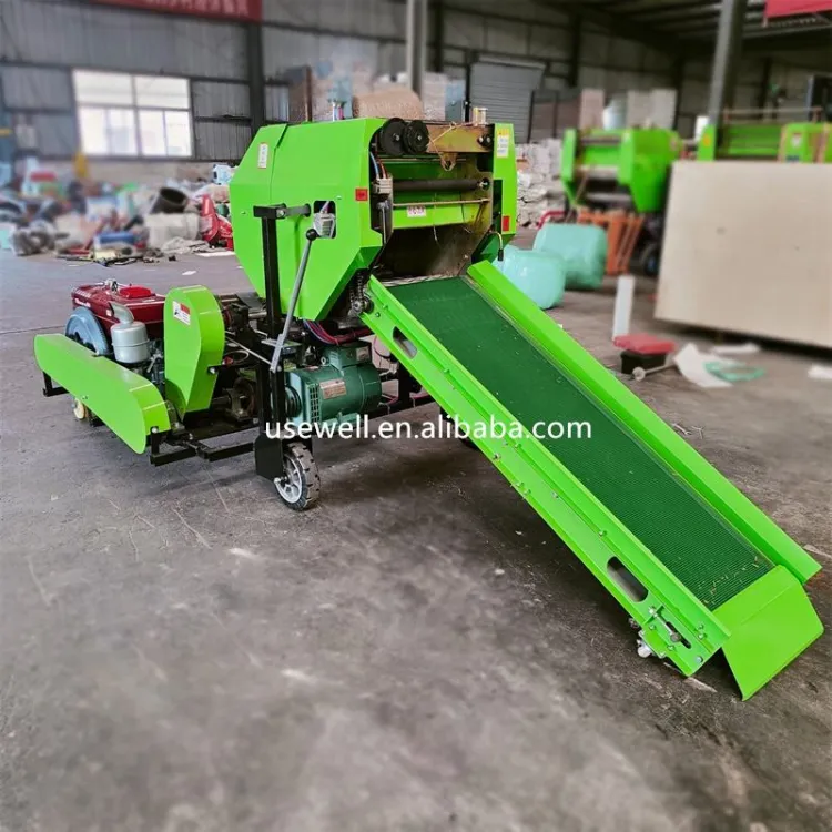 Diesel Automatic Hay Pto Grass Straw Baling Silage Balers Wrapper Packing Machine Round Baler Machine for Farm — image 5