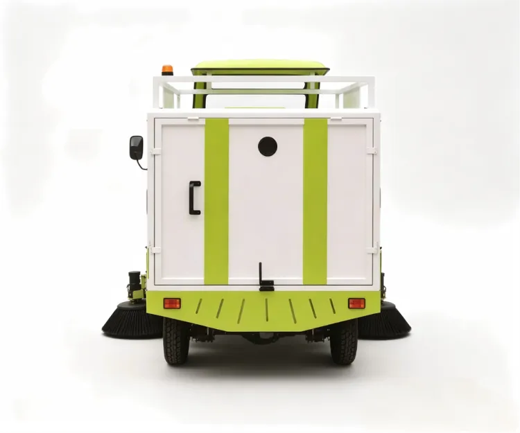 Semi-Enclosed Three-Wheeled Electric Ride-On Road Sweeper Truck Industrial Floor Cleaning Equipment for and Warehouse — image 6
