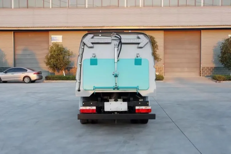 Street Electric Cleaning Vehicle City Road Sweeper Trucks Municipal Sanitation Washing and Sweeping Truck — image 6