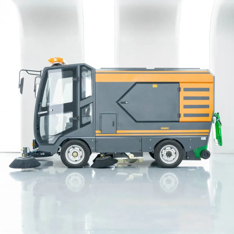 Outdoor Large Street Sanitation Truck Four Wheel Road Sweeper Automatic Floor Sweeper Car With CE — image 1