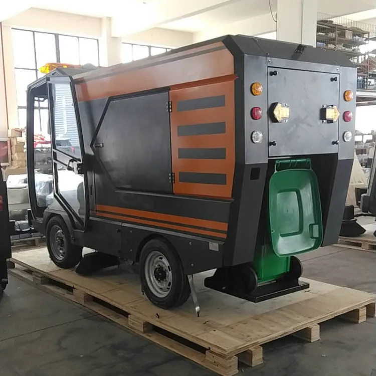 Outdoor Large Street Sanitation Truck Four Wheel Road Sweeper Automatic Floor Sweeper Car With CE — image 5