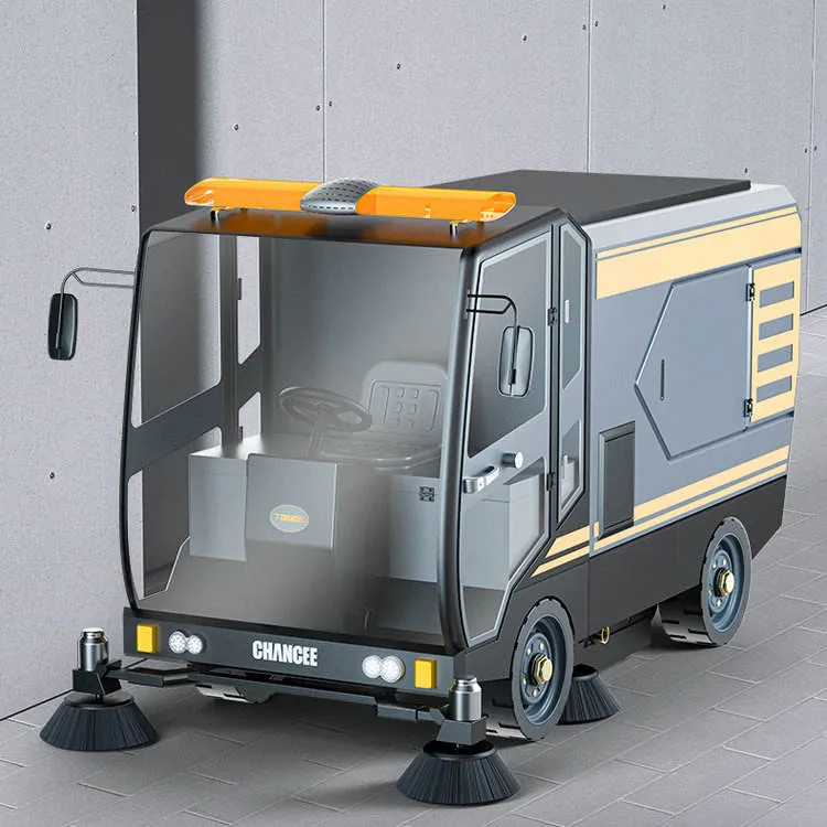Outdoor Large Street Sanitation Truck Four Wheel Road Sweeper Automatic Floor Sweeper Car With CE — image 6