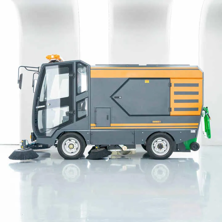 Outdoor Large Street Sanitation Truck Four Wheel Road Sweeper Automatic Floor Sweeper Car With CE — image 7
