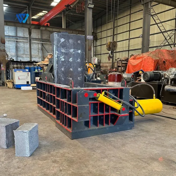 Hydraulic Metal Baler Machine Scrap Metal Compactor with Side Push Out for Aluminum Can Steel Recycling — image 3