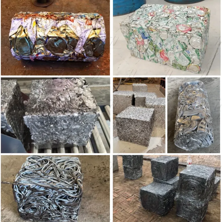Hydraulic Metal Baler Machine Scrap Metal Compactor with Side Push Out for Aluminum Can Steel Recycling — image 4