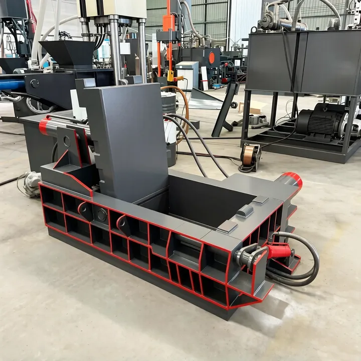 Hydraulic Metal Baler Machine Scrap Metal Compactor with Side Push Out for Aluminum Can Steel Recycling — image 7