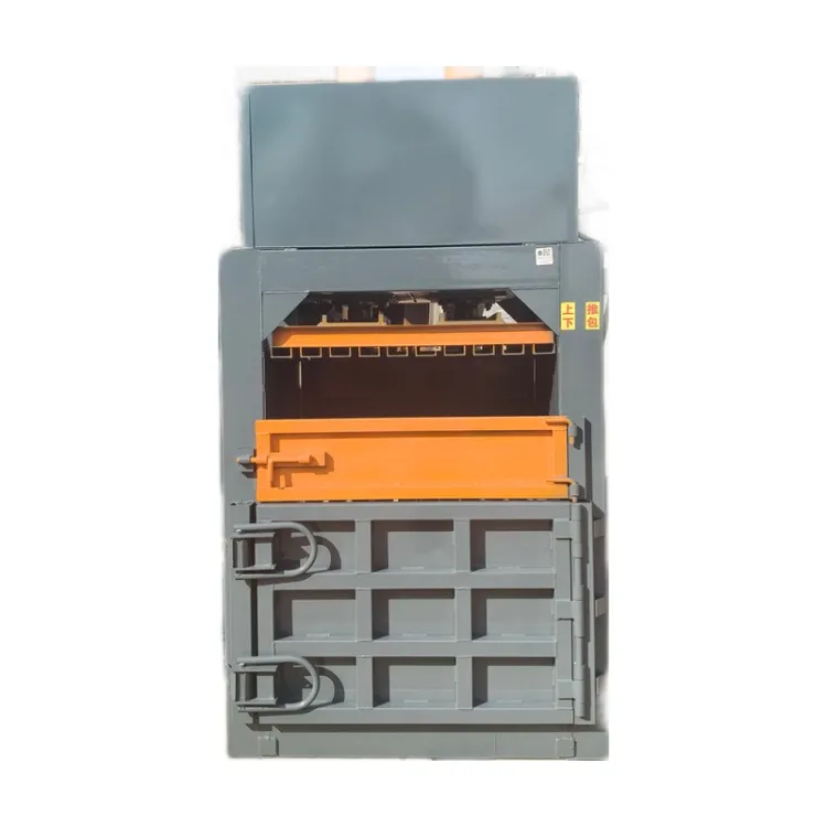 Baling Machine Hydraulic Waste Paper Clothing Recycling Mini Scrap Metal Baler Vertical Balers Cardboard Box Plastic Can Press — image 1