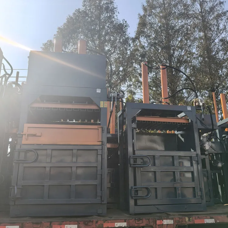 Baling Machine Hydraulic Waste Paper Clothing Recycling Mini Scrap Metal Baler Vertical Balers Cardboard Box Plastic Can Press — image 2