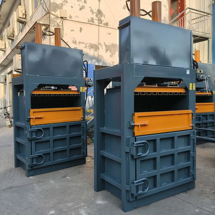 Baling Machine Hydraulic Waste Paper Clothing Recycling Mini Scrap Metal Baler Vertical Balers Cardboard Box Plastic Can Press — image 4