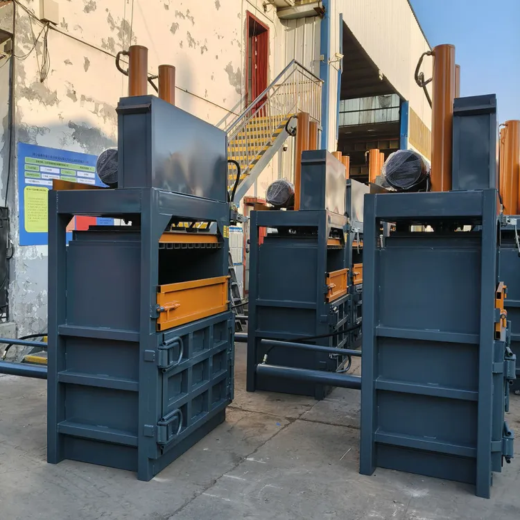 Baling Machine Hydraulic Waste Paper Clothing Recycling Mini Scrap Metal Baler Vertical Balers Cardboard Box Plastic Can Press — image 6