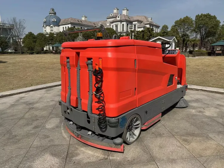 Multifunctional Floor Scrubber Sweeping and Washing All in One Electric Ride on Floor Scrubber Sweeper for Manufacturing Plant — image 2