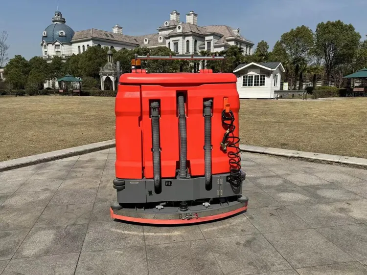 Multifunctional Floor Scrubber Sweeping and Washing All in One Electric Ride on Floor Scrubber Sweeper for Manufacturing Plant — image 3