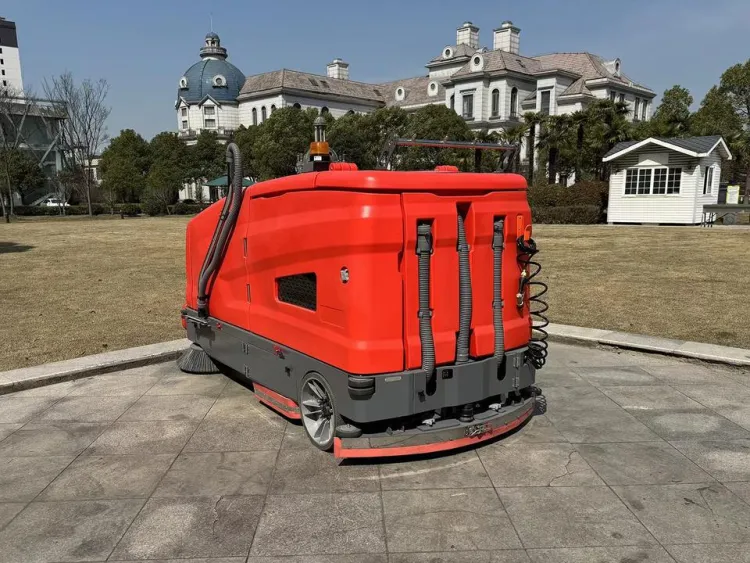 Multifunctional Floor Scrubber Sweeping and Washing All in One Electric Ride on Floor Scrubber Sweeper for Manufacturing Plant — image 4