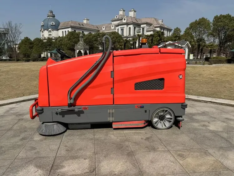 Multifunctional Floor Scrubber Sweeping and Washing All in One Electric Ride on Floor Scrubber Sweeper for Manufacturing Plant — image 5