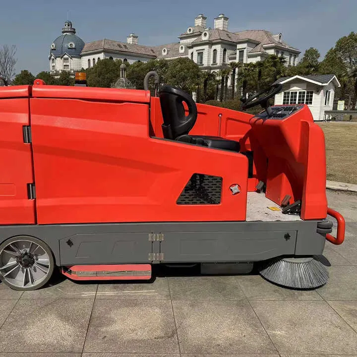 Multifunctional Floor Scrubber Sweeping and Washing All in One Electric Ride on Floor Scrubber Sweeper for Manufacturing Plant — image 7