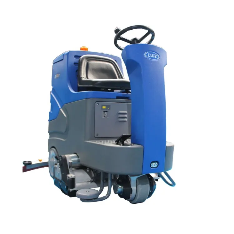 Dual Motor Ride on Sweeper Scrubber Combo Machine High Suction Auto Floor Cleaner — image 3