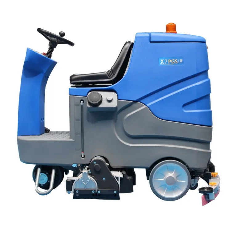 Dual Motor Ride on Sweeper Scrubber Combo Machine High Suction Auto Floor Cleaner — image 4