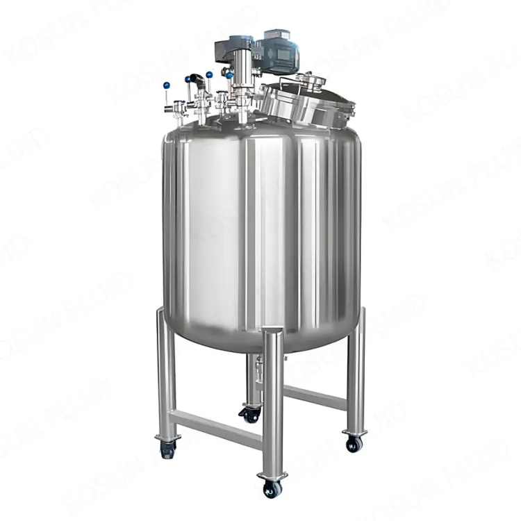 Stainless Steel Sugar Syrup Soft Drink Beverage Juice Mixing tank — image 3