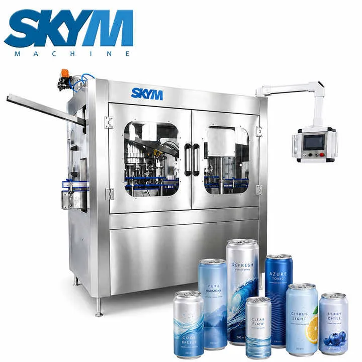 Full-automatic Fruit Juice Soda Drink Aluminum Can Filling Machine for Fruits / for Carbonate — image 7