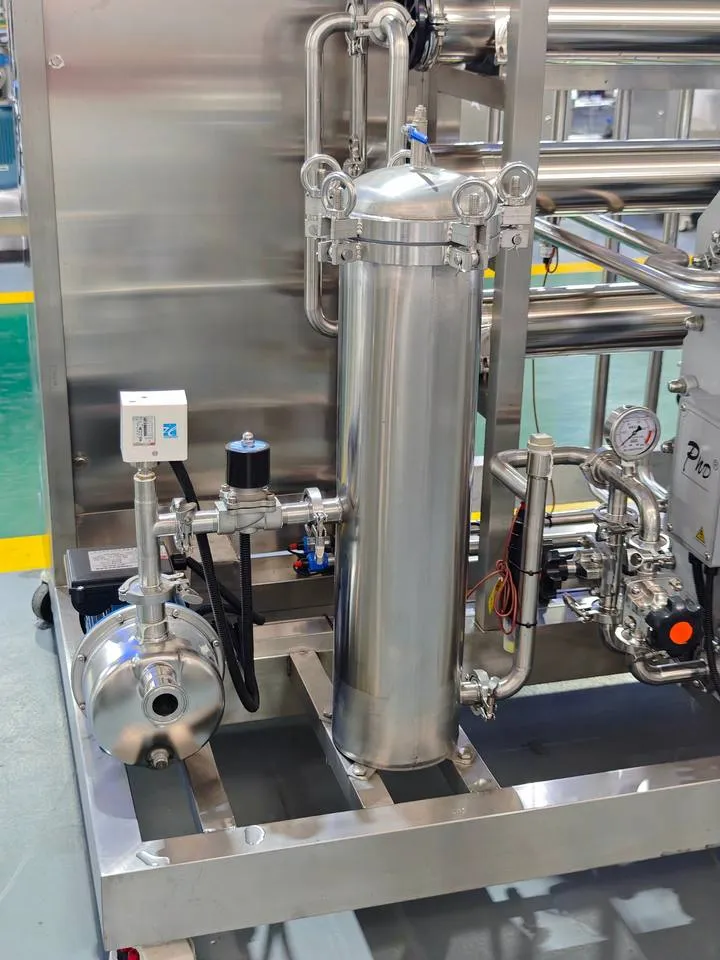 The Commercial Reverse Osmosis Water Treatment System for Cosmetic Production Lines Is Made of Stainless Steel — image 3