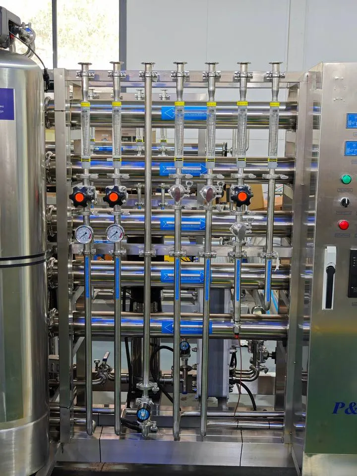 The Commercial Reverse Osmosis Water Treatment System for Cosmetic Production Lines Is Made of Stainless Steel — image 4