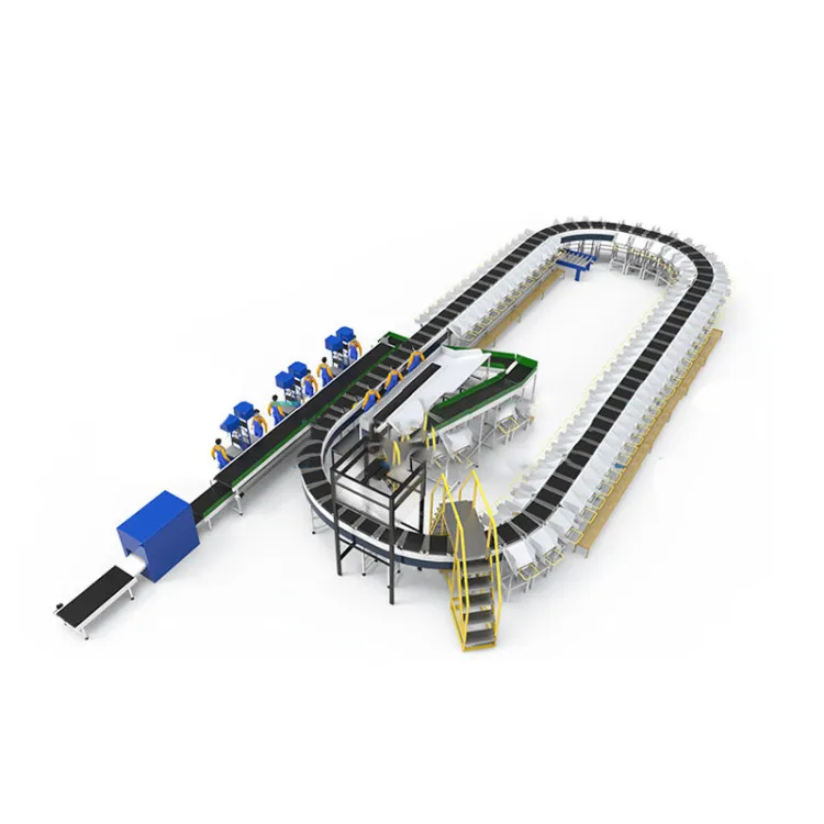 High Speed Automatic Sorting Line for Warehouse and Logistics Cross Belt Sorter Machine Conveyor System Industrial Equipment — image 2