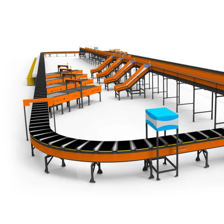 High Speed Automatic Sorting Line for Warehouse and Logistics Cross Belt Sorter Machine Conveyor System Industrial Equipment — image 4