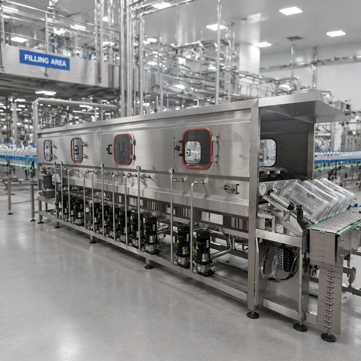 Automatic 600bph 450bph 300BPH 150BPH 100BPH 5 Gallon 19L 20L Water Bottle Filling Machine Production Line Plant — image 7
