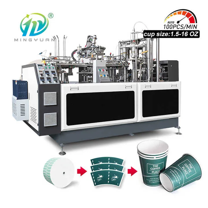 2024 Full Automatic Paper Cup Making Machine 1.5oz-16oz Disposable Paper Cup Machine Production Line Machine Paper Cup — image 8