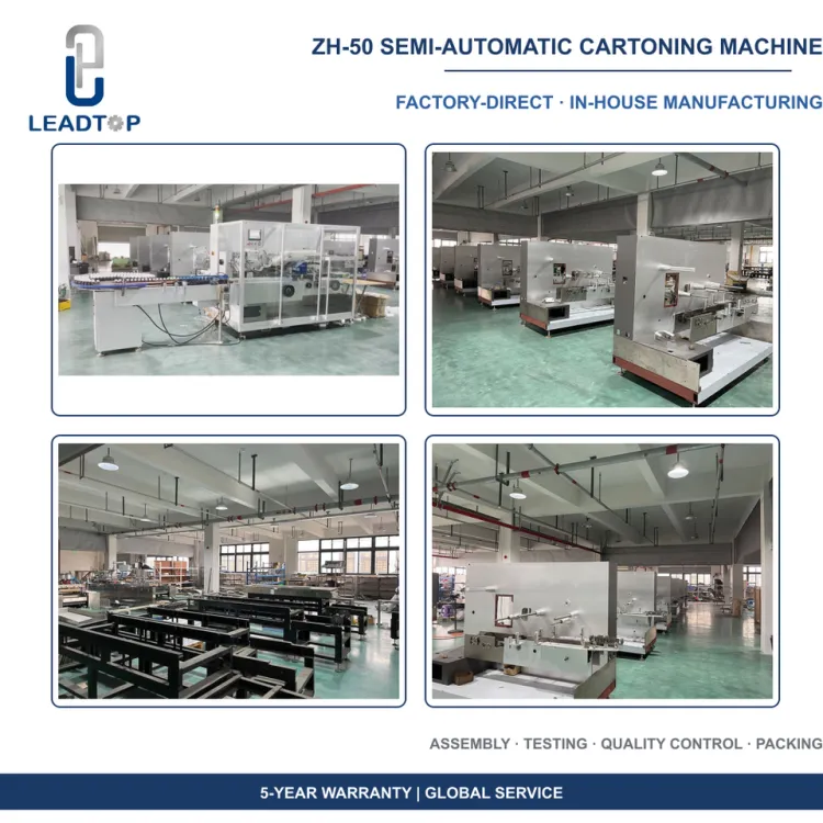 Vertical Cartoning Machine ZH-50 for Food Beverage Cosmetic Carton Packing with PLC Control System — image 2