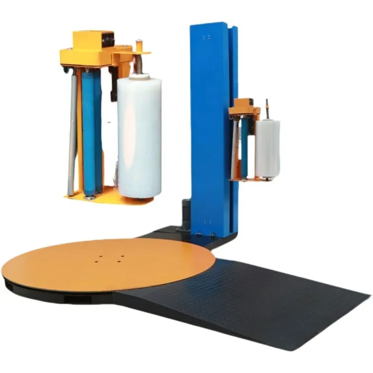 Fully Automatic Pallet Packaging Machine, Pallet Stretch Packaging with Film Cutting and Clamping Device — image 3