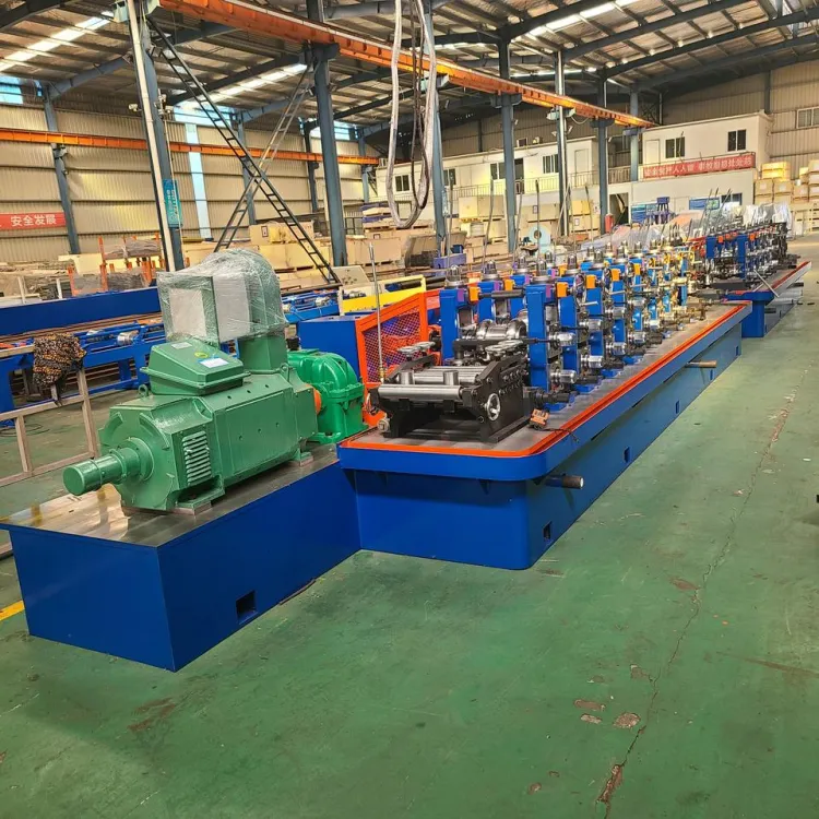 TY60 Black Carbon Steel Tube Production Line Round Square Pipe Making Machine Rectangular ERW Tube Pipe Mill — image 2