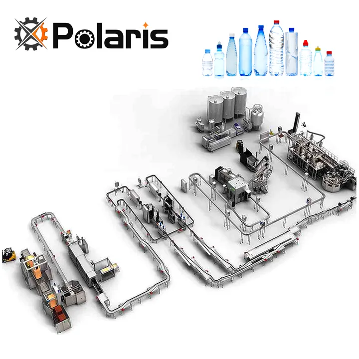 Complete Automatic Production Line Set for Mineral Water Bottle Including Key Labeling Machines for Blowing Filling Packing — image 6