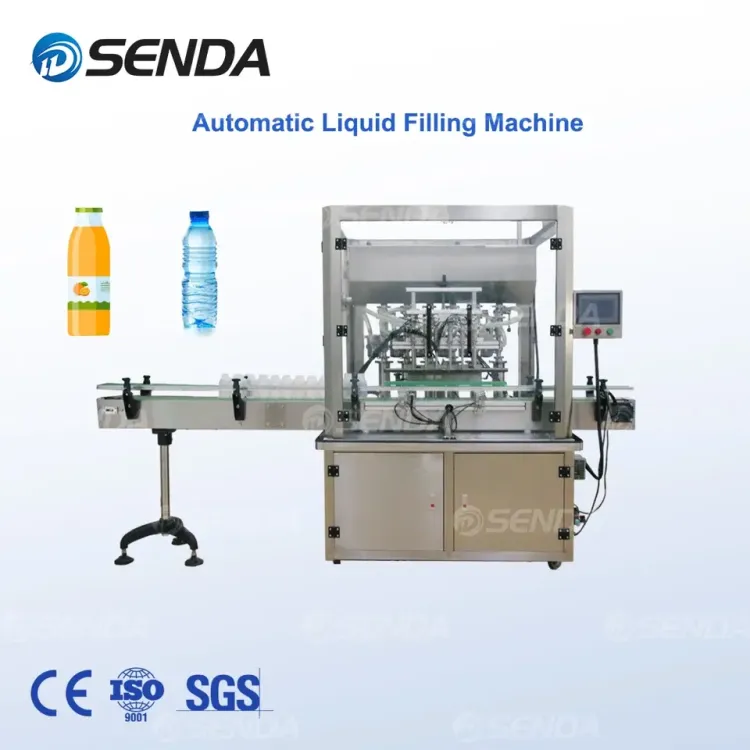 Automatic Water/Oil/Juice/Liquid Detergent Filling and Capping Production Line Bottle Packing Line — image 3