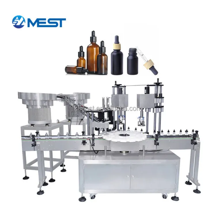 Full-automatic Small Bottle Liquid Fruit Juice Beverage Water Filling Capping Machine Filling Line for Oil and Wine — image 2