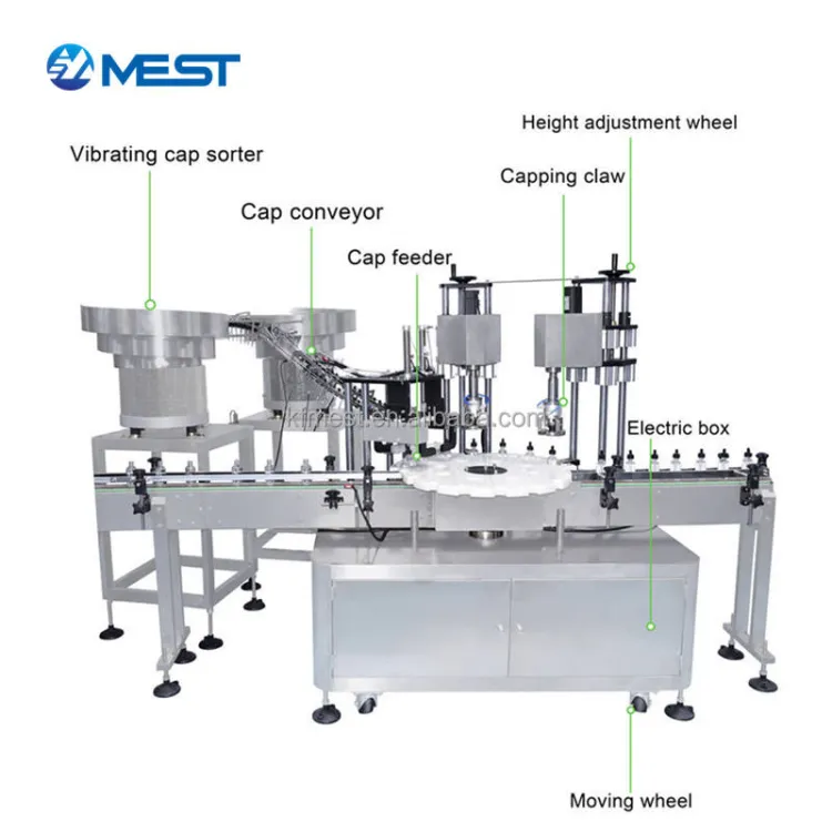 Full-automatic Small Bottle Liquid Fruit Juice Beverage Water Filling Capping Machine Filling Line for Oil and Wine — image 4