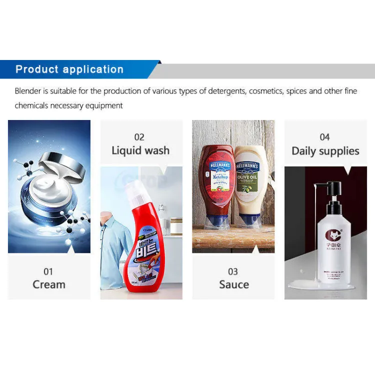 Gtop 1000L Electric Heating Blending Plant Shampoo Hand Sanitizer Making Detergent Mix Machine Liquid Soap Production Line — image 2