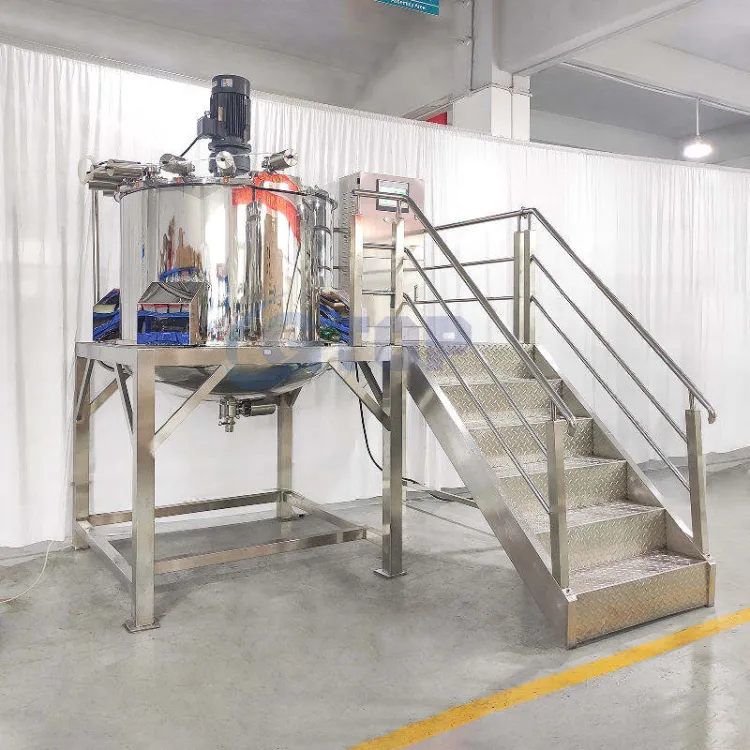 Gtop 1000L Electric Heating Blending Plant Shampoo Hand Sanitizer Making Detergent Mix Machine Liquid Soap Production Line — image 4
