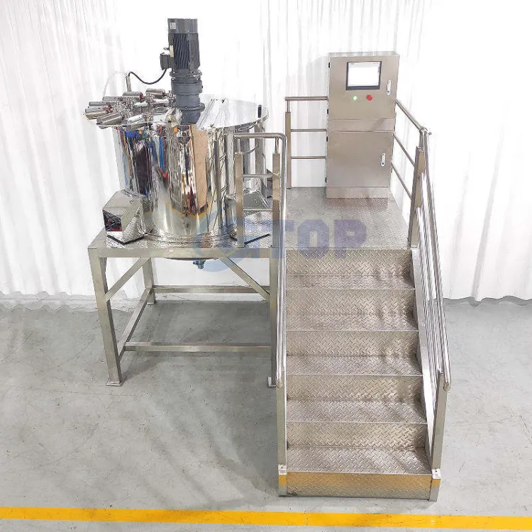 Gtop 1000L Electric Heating Blending Plant Shampoo Hand Sanitizer Making Detergent Mix Machine Liquid Soap Production Line — image 5