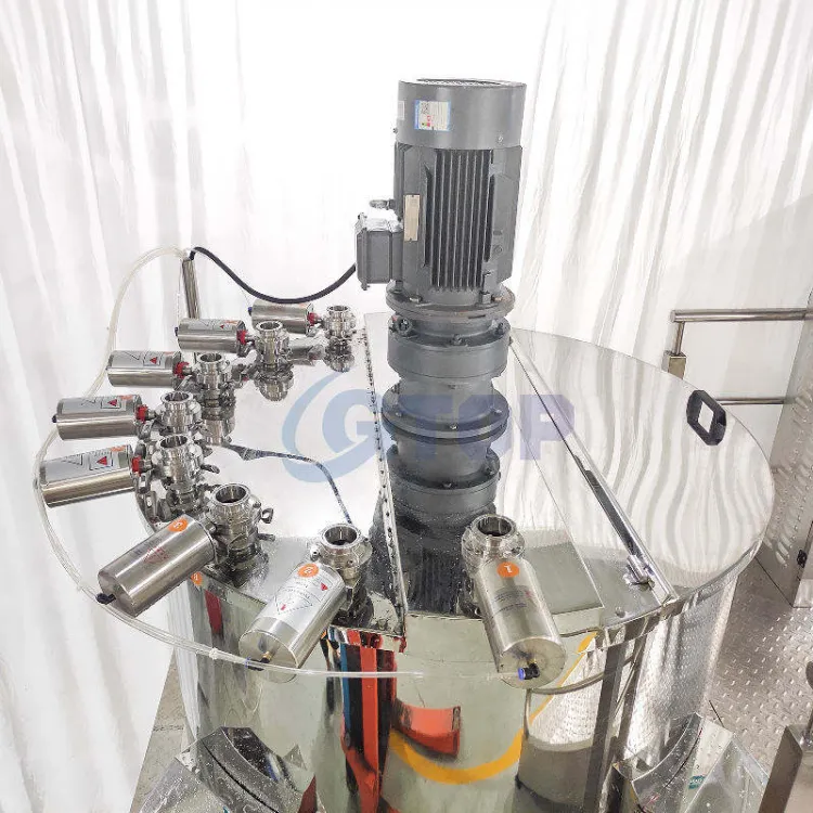Gtop 1000L Electric Heating Blending Plant Shampoo Hand Sanitizer Making Detergent Mix Machine Liquid Soap Production Line — image 6