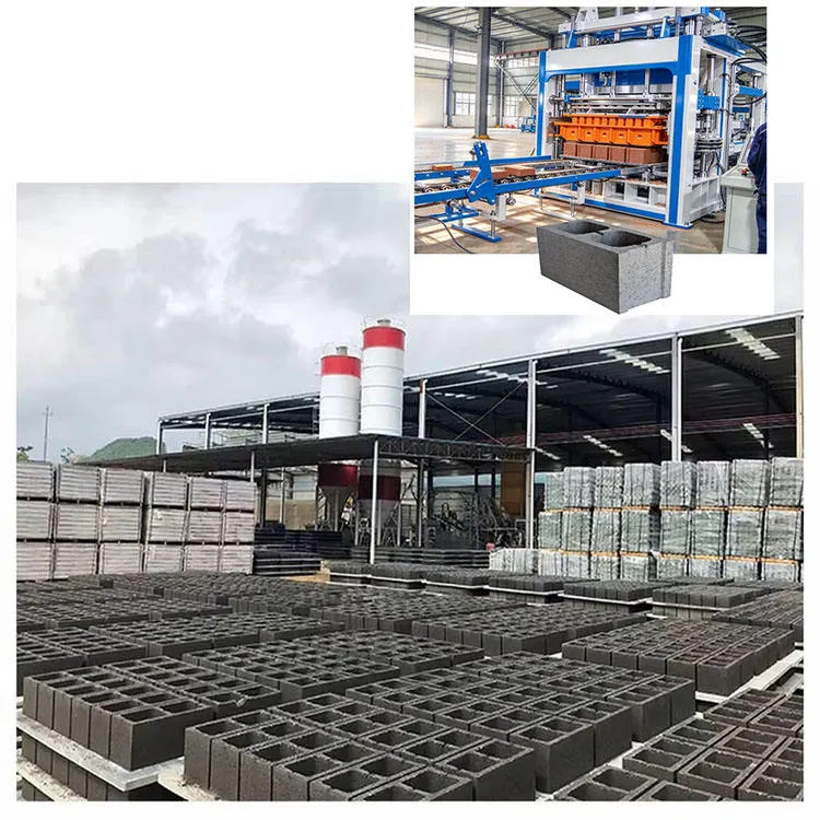 Various Block Making Machine Big Capacity Brick Making Machine 12 Pcs 400x200x200mm Concrete Block Production Line — image 4