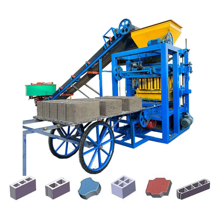 4-24 Automatic Cement Brick Machine Hollow Solid Brick Making Machine Production Line — image 6
